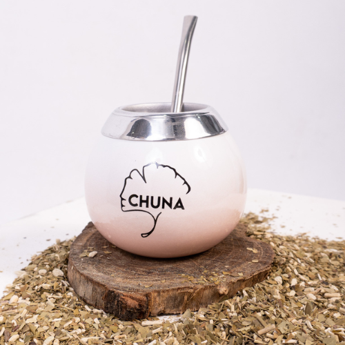 MATE AURORA CERAMICA Y ACERO BRUMA ROSA CHUNA